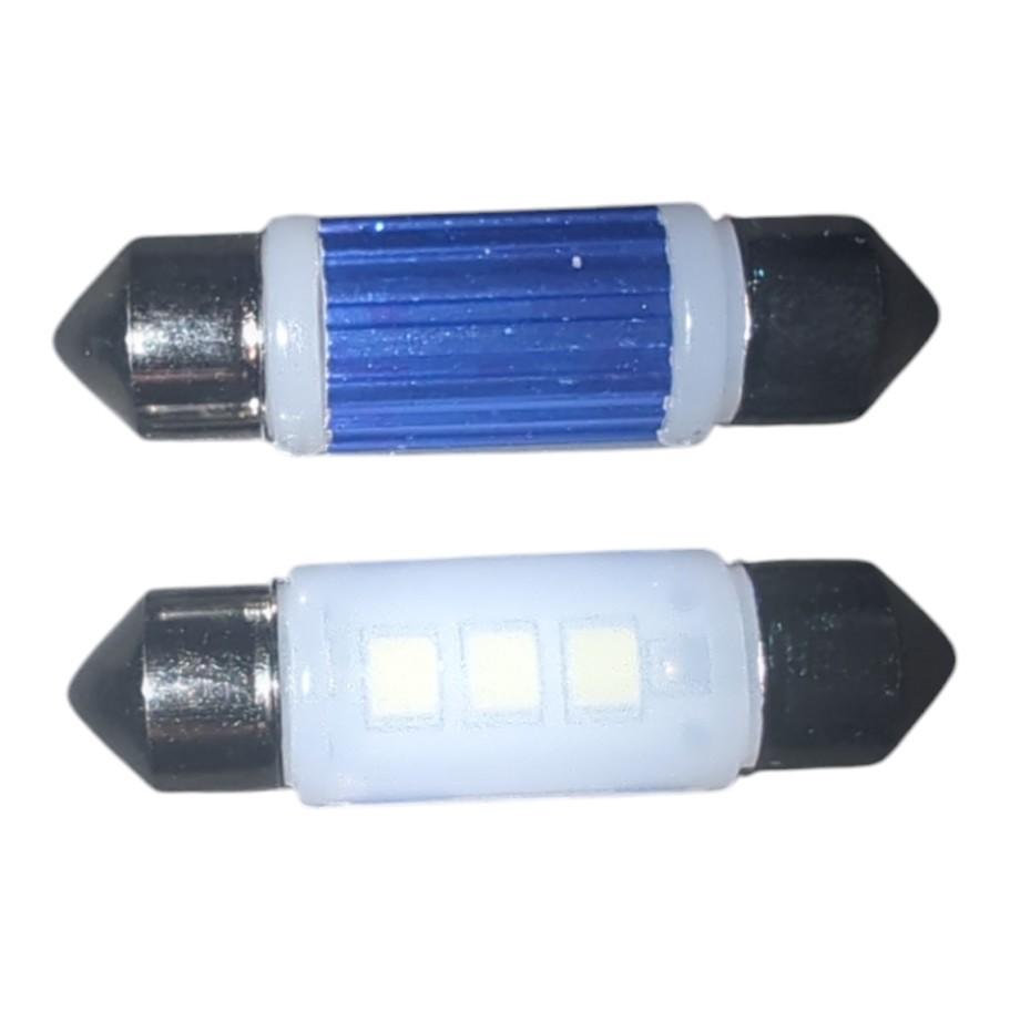 2x 3SMD LED Kennzeichenbeleuchtung 12V Soffitte 36mm für SMART FORTWO Cabrio 451