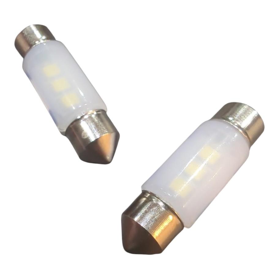 2x 3SMD LED Kennzeichenbeleuchtung 12V Soffitte 36mm für SMART FORTWO Cabrio 451
