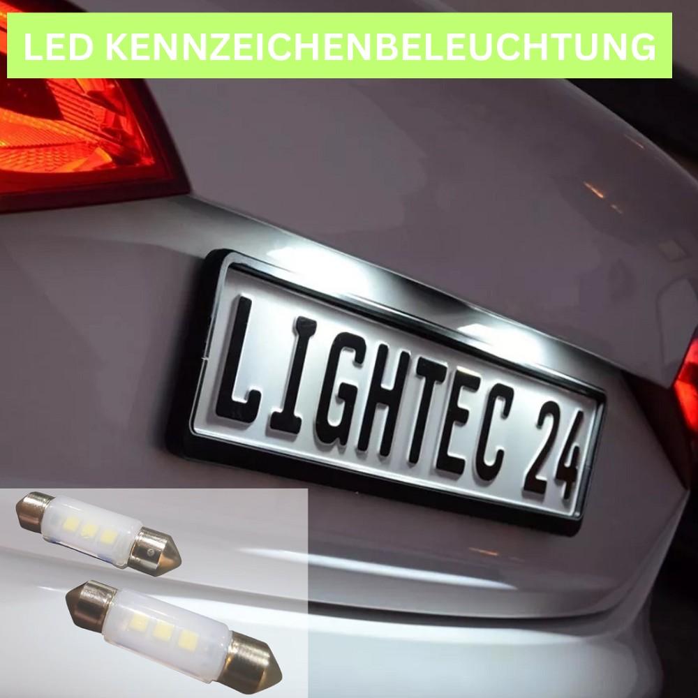 2x 3SMD LED Kennzeichenbeleuchtung 12V Soffitte 36mm für SMART FORTWO Cabrio 451
