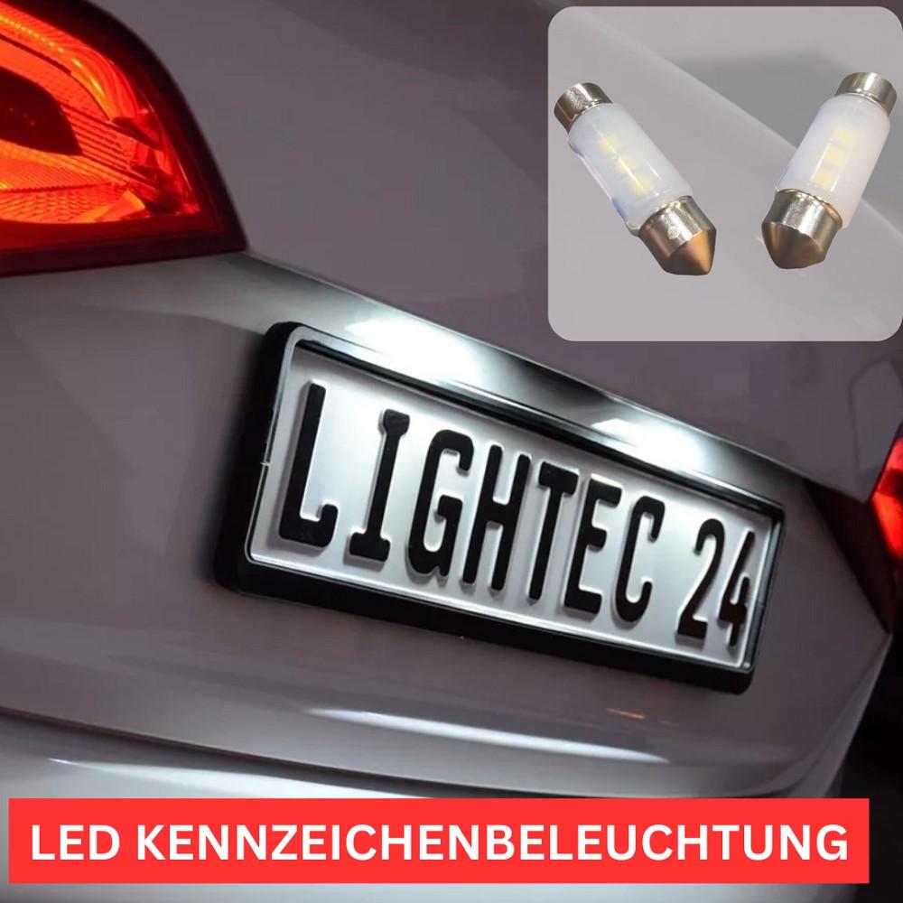 2x 3SMD LED Kennzeichenbeleuchtung 12V Soffitte 36mm für SMART FORTWO Cabrio 451