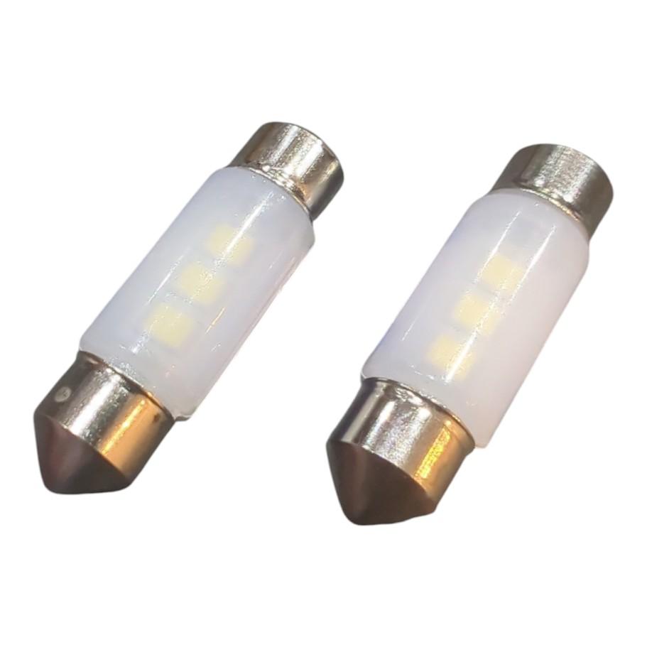 2x 3SMD LED Kennzeichenbeleuchtung 12V Soffitte 36mm für SMART FORTWO Cabrio 451