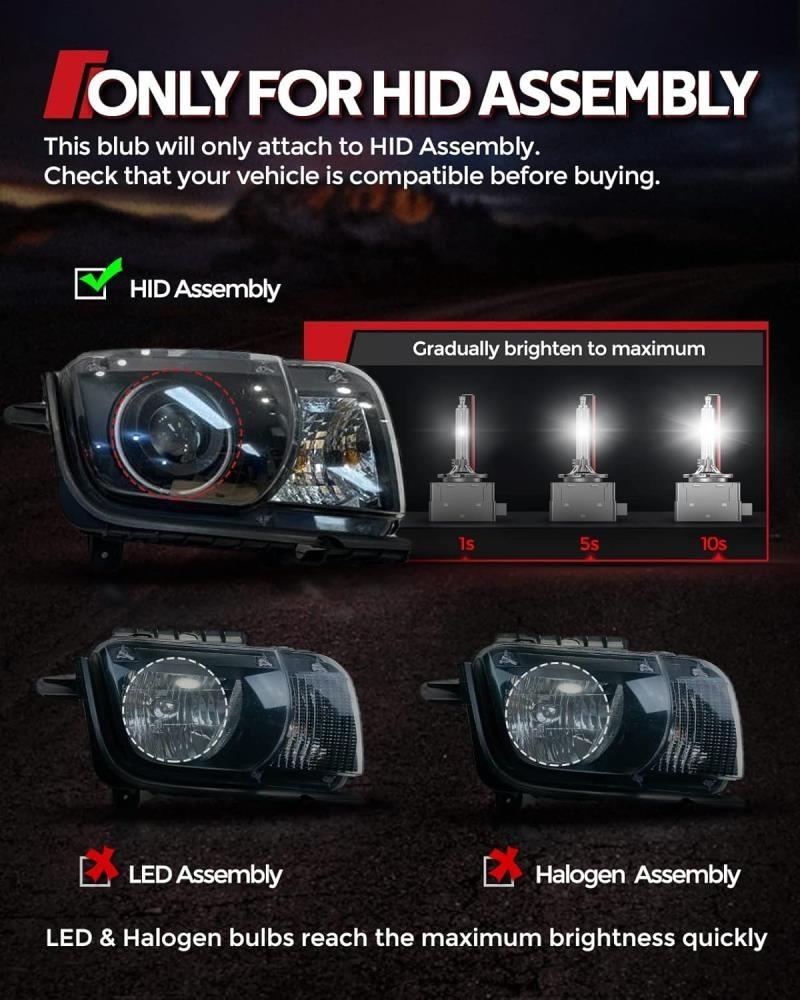 Sæt 2 stykker Xenon Brenner D3S 6000K 35W Lampe E-test Mark Audi A6 C6 4F2