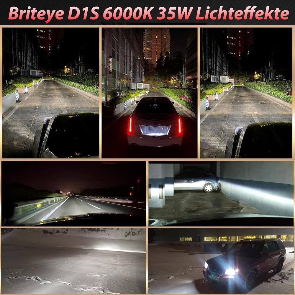 Sæt 2 stykker Xenon Brenner D3S 6000K 35W Lampe E-test Mark Audi A6 C6 4F2