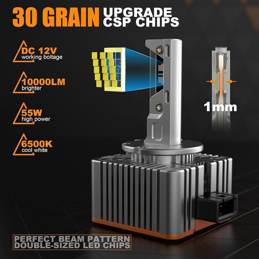 2 x Premium LED Xenon Brenner D8S 6000K E-Prüfzeichen Gasentladungslampe
