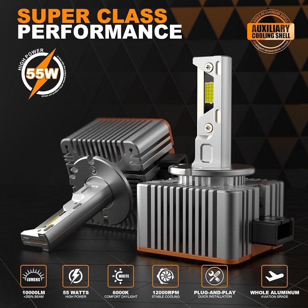 2 x Premium LED Xenon Brenner D8S 6000K E-Prüfzeichen Gasentladungslampe