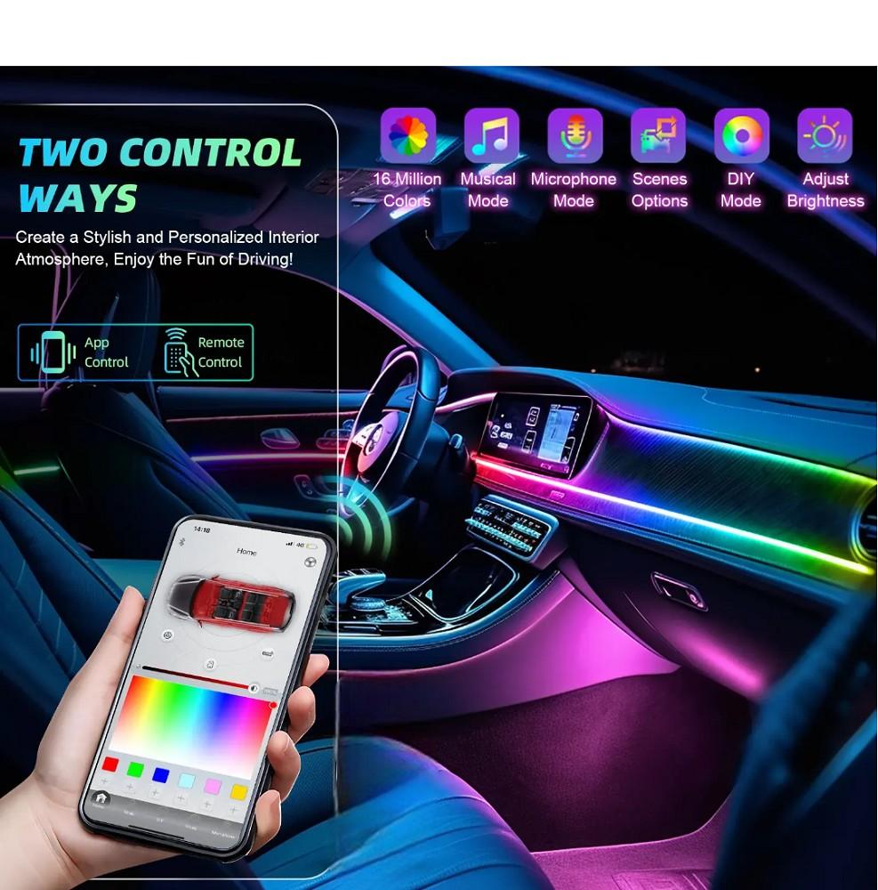 6-in-1 LED Ambiente Licht Set RGB mit App-Steuerung Audi