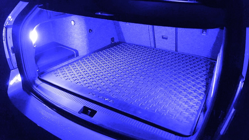 LED Innenraumbeleuchtung BMW 3er Touring F31 Premium Lichtpaket Kombi Blau