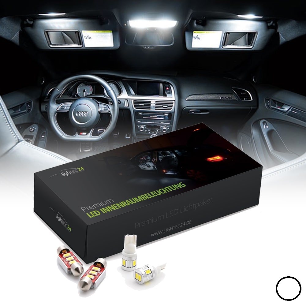 LED Innenraumbeleuchtung Audi A4 Avant (8ED) B7 Premium Lichtpaket XENON Weiss