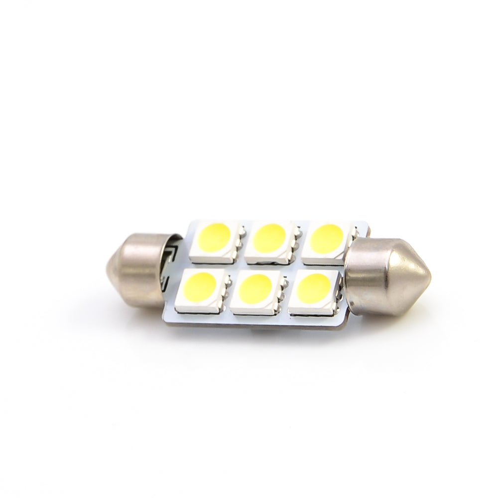 1x LED Soffitte C5W 39mm 5050 6 SMD weiß Innenraum Beleuchtung KFZ Festoon - LEDRide