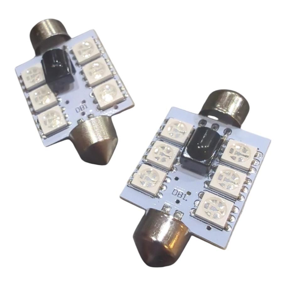 2x RGB LED Kennzeichenbeleuchtung 12V Soffitte 36mm für VW GOLF IV Variant 1J5 - LEDRide