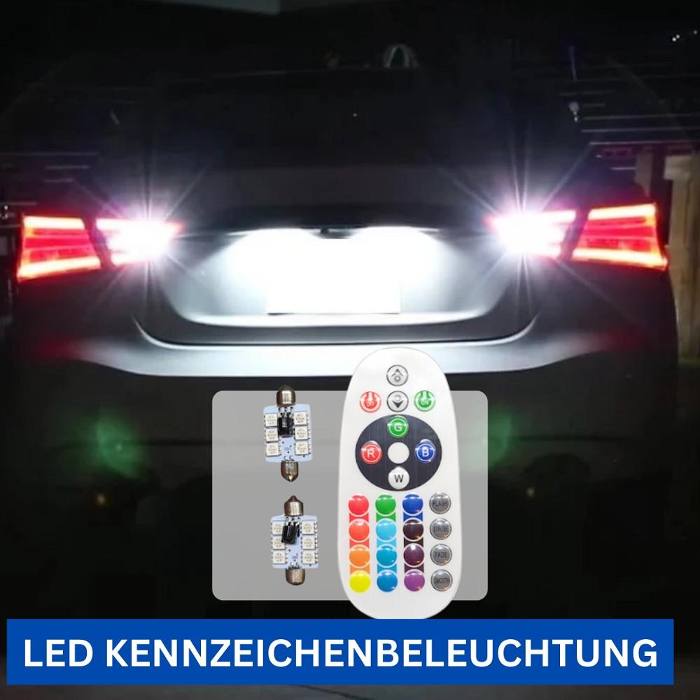 2x RGB LED Kennzeichenbeleuchtung 12V Soffitte 36mm für VW GOLF IV Variant 1J5 - LEDRide