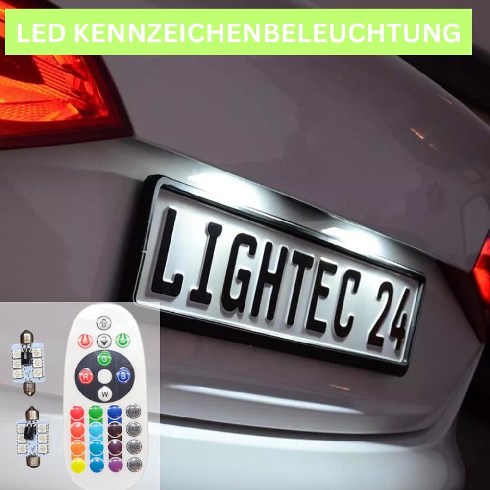 2x RGB LED Kennzeichenbeleuchtung 12V Soffitte 36mm für VW GOLF IV Variant 1J5 - LEDRide