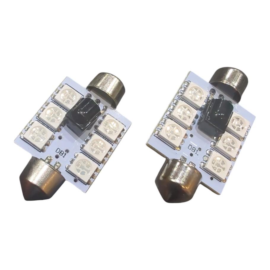 2x RGB LED Kennzeichenbeleuchtung 12V Soffitte 36mm für VW GOLF IV Variant 1J5 - LEDRide