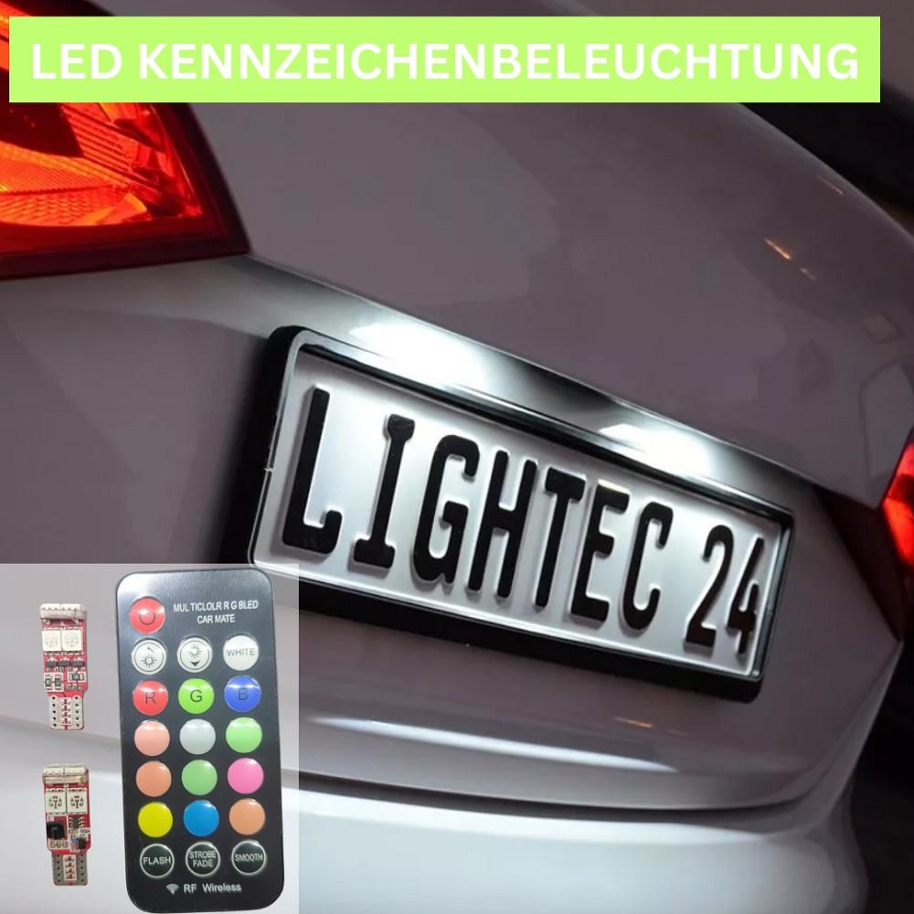 2xRGB LED Kennzeichenbeleuchtung 12vW5W RENAULT SCÉNIC I JA0/1,FA0 - LEDRide