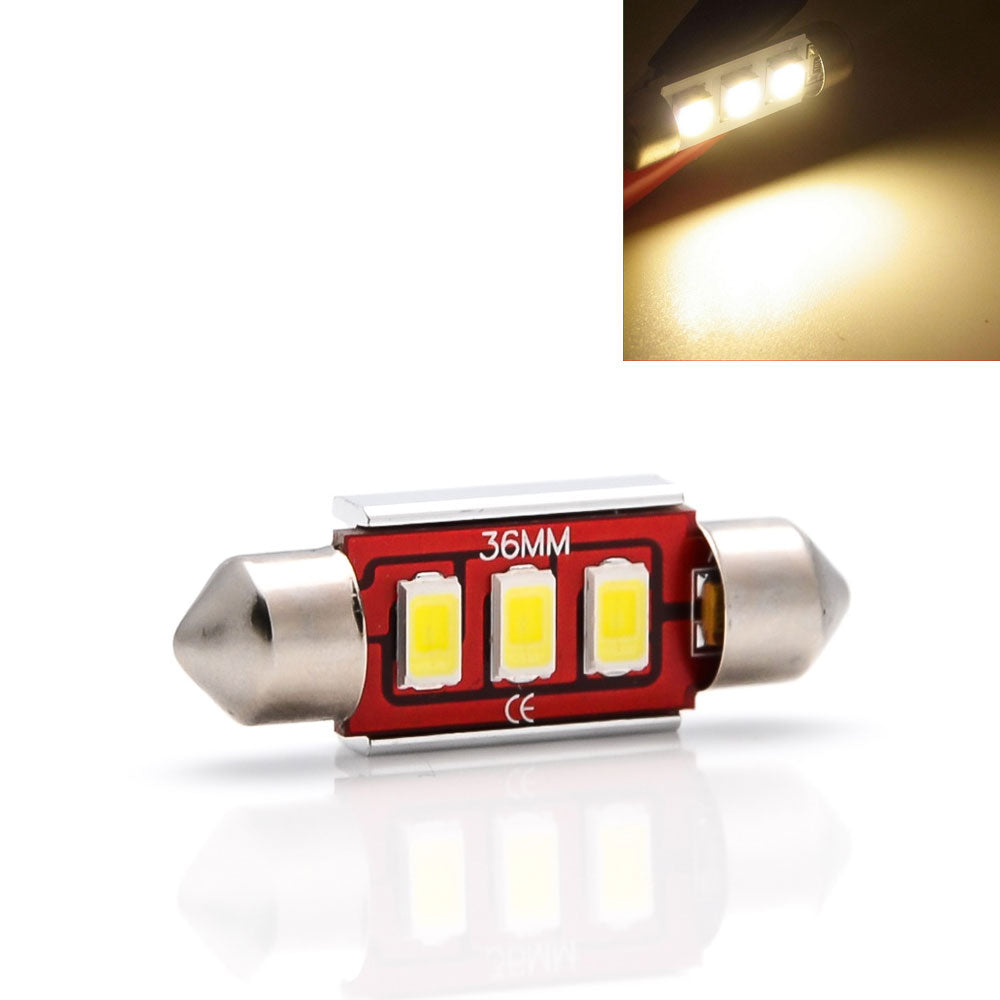 LED C5W Soffitte 3 SMD 36mm 5730 weiß Innenraum Beleuchtung KFZ mit Kühlrippen