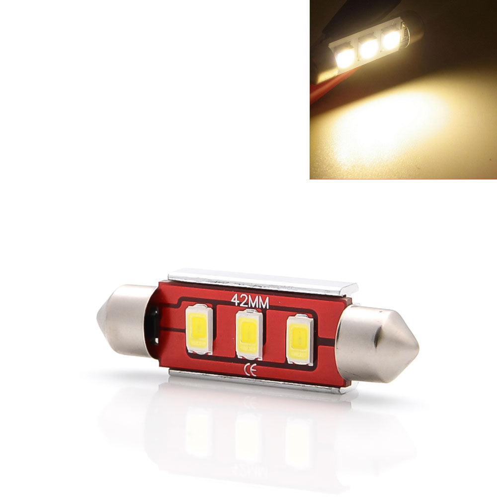 LED Soffitte C5W 42mm 3SMD Innenraum Beleuchtung weiss mit Kühlplatte Canbus
