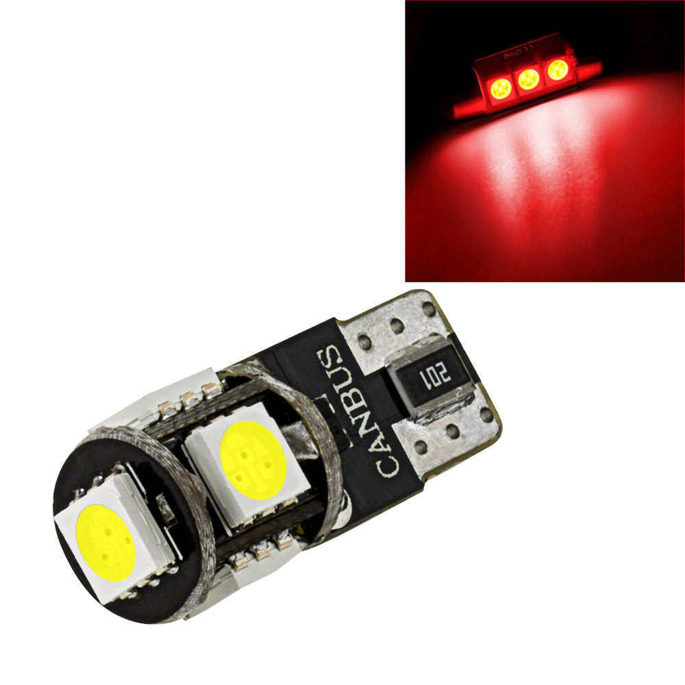 LED W5W T10 7500K Innenraum Canbus Xenon-Weiß Glassockel Lampe W2.1x9.5d