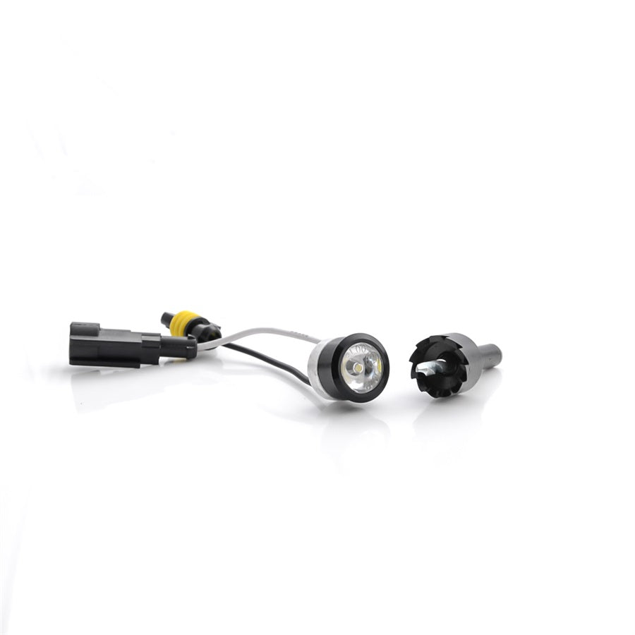 LED Tagfahrlicht Flex 10 SMD E-Prüfzeichen schwarz DRL 6000K 12V - LEDRide