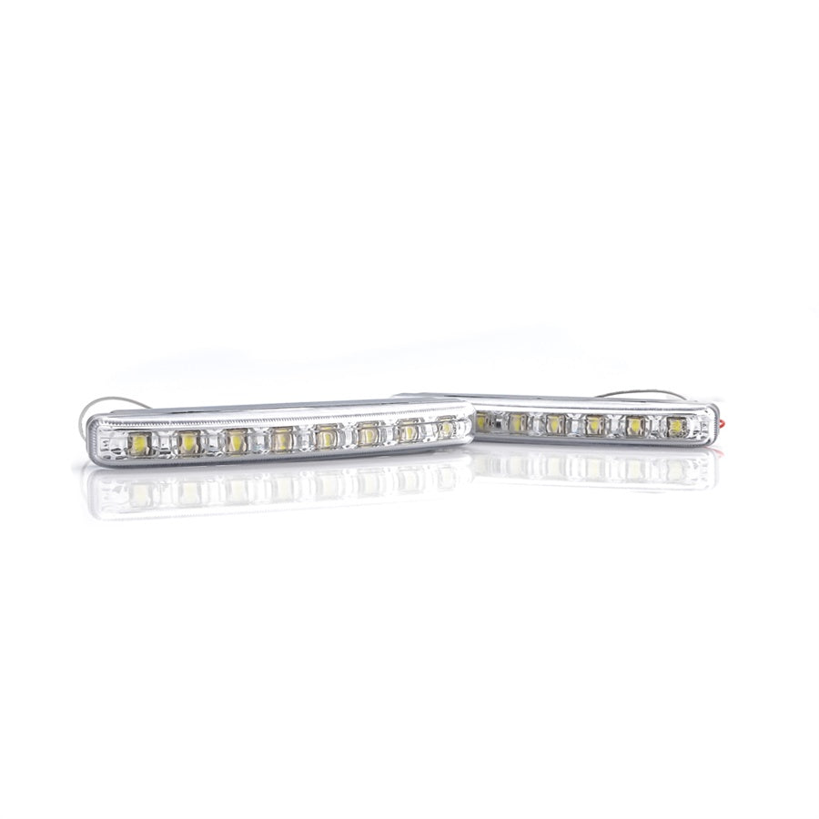 UltraSlim Tagfahrlicht 635 Flux 12V LED Ultra Hell 8 LEDs E-Prüfzeichen - LEDRide