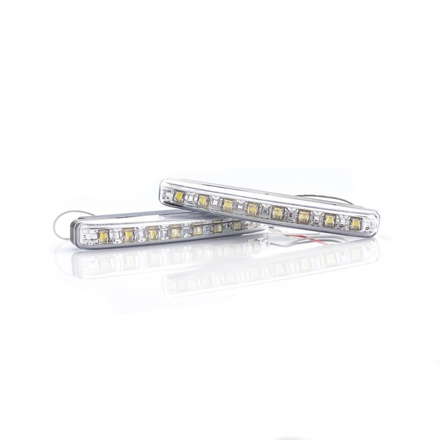 UltraSlim Tagfahrlicht 635 Flux 12V LED Ultra Hell 8 LEDs E-Prüfzeichen - LEDRide