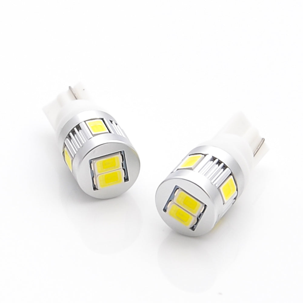 2 Stück 6SMD LED Standlicht Parkleuchte W5W T10 5050 CANBUS XENON Glassockel