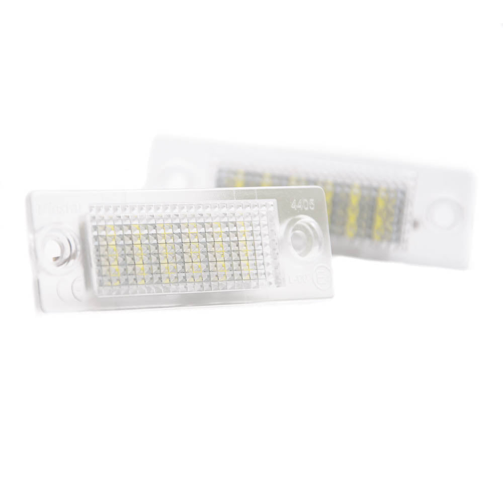 LED Kennzeichenbeleuchtung VW Touran Golf Plus Passat Multivan Caddy Jetta Skoda Superb Octavia 1Z mit E-Prüfzeichen - LEDRide