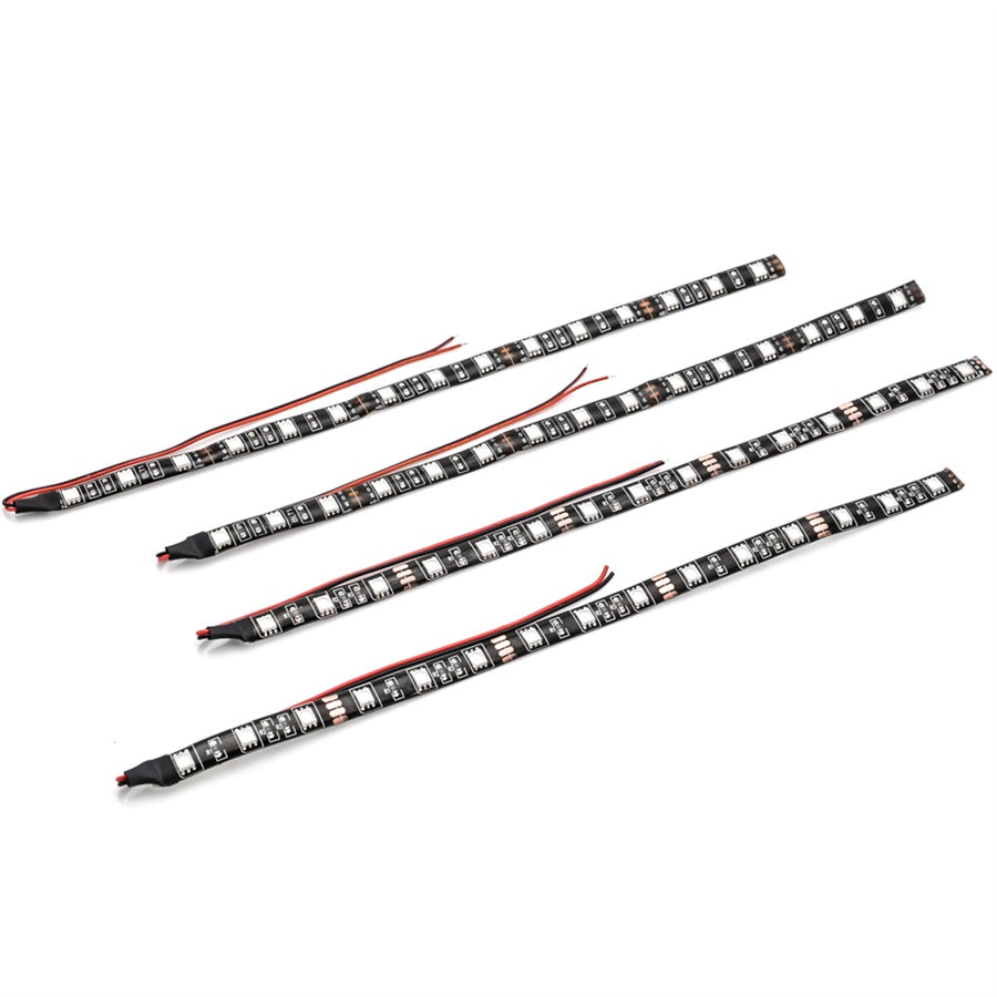4 Stück LED Lichtleiste Leuchtband Streifen Strip 30cm 12V selbstklebend grün - LEDRide