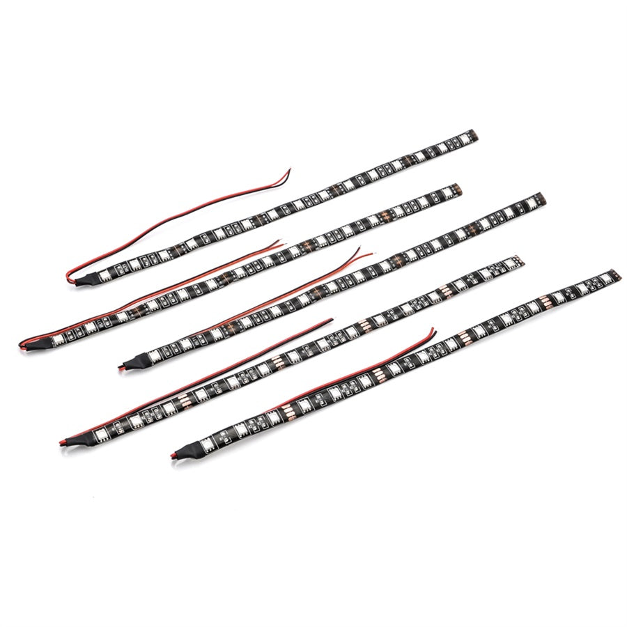5 Stück LED Lichtleiste Leuchtband Streifen Strip 30cm 12V selbstklebend blau - LEDRide
