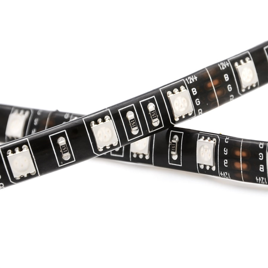 4 Stück LED Lichtleiste Leuchtband Streifen Strip 30cm 12V selbstklebend grün - LEDRide