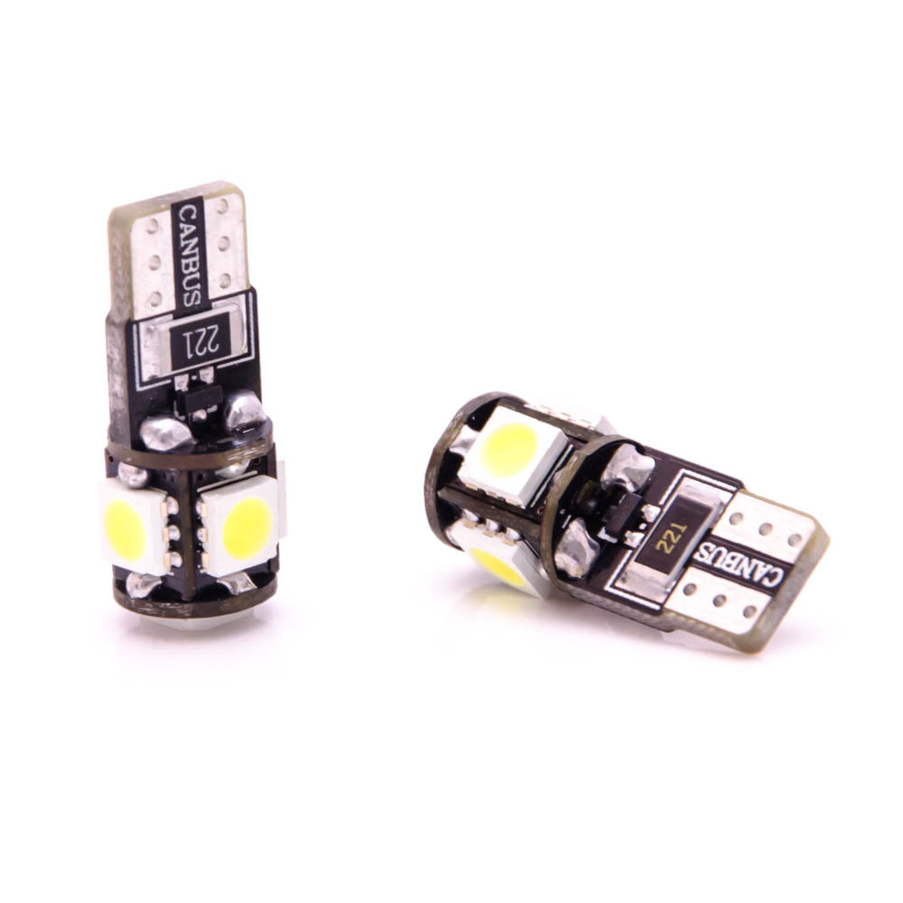 2 Stück W5W T10 5 SMD LED 5050 Canbus Lampe Innenraum - LEDRide
