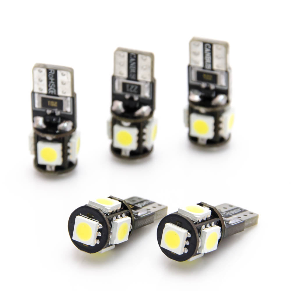 5 Stück W5W T10 5 SMD LED 5050 Canbus Lampe Innenraum - LEDRide