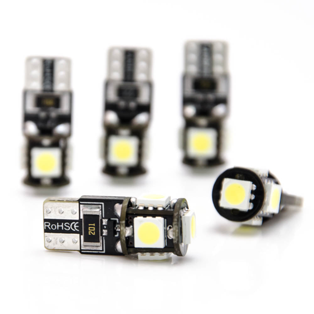 5 Stück W5W T10 5 SMD LED 5050 Canbus Lampe Innenraum - LEDRide