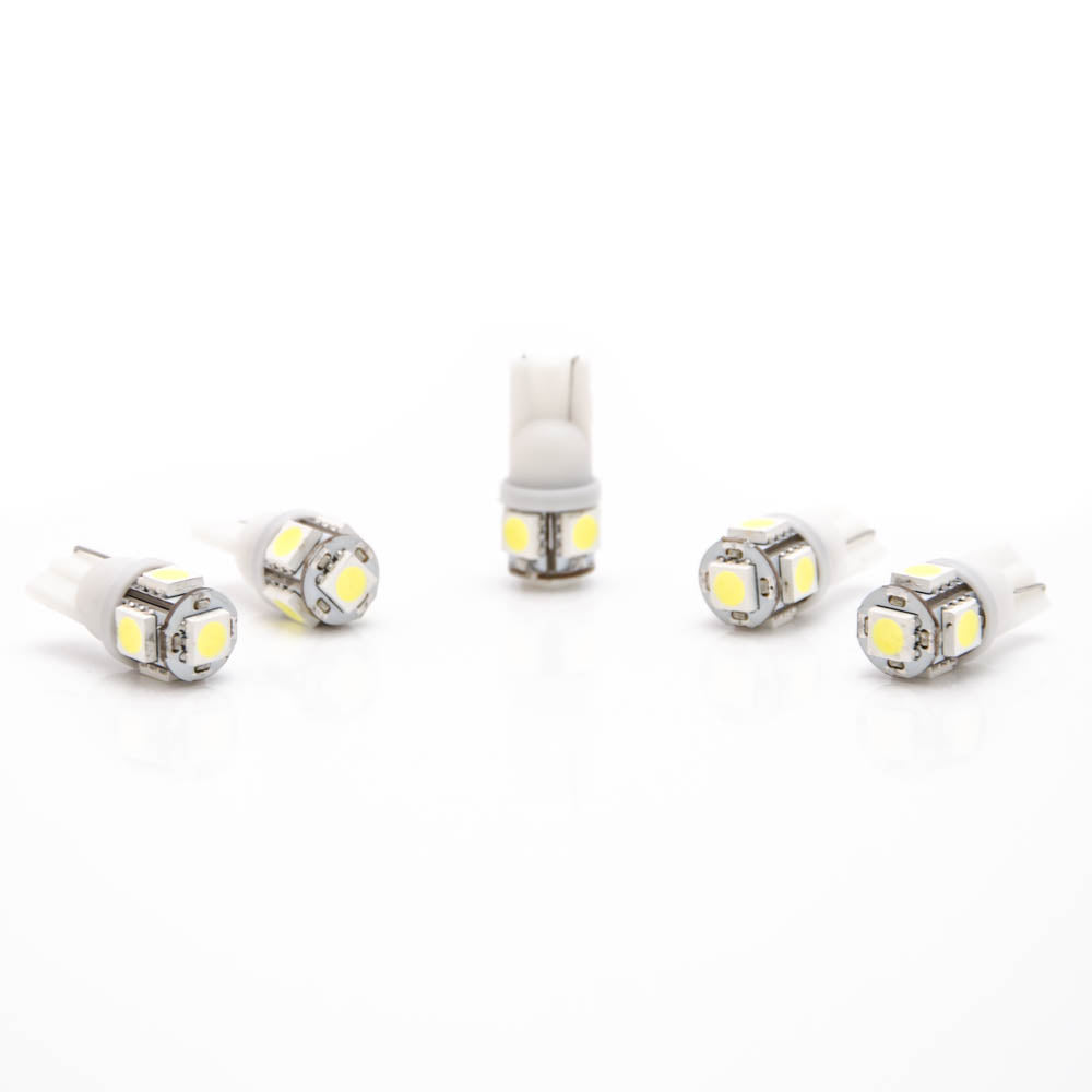 5 Stück LED T10 W5W Glassockel 5 SMD 5050 weiß Innenraum Beleuchtung KFZ - LEDRide