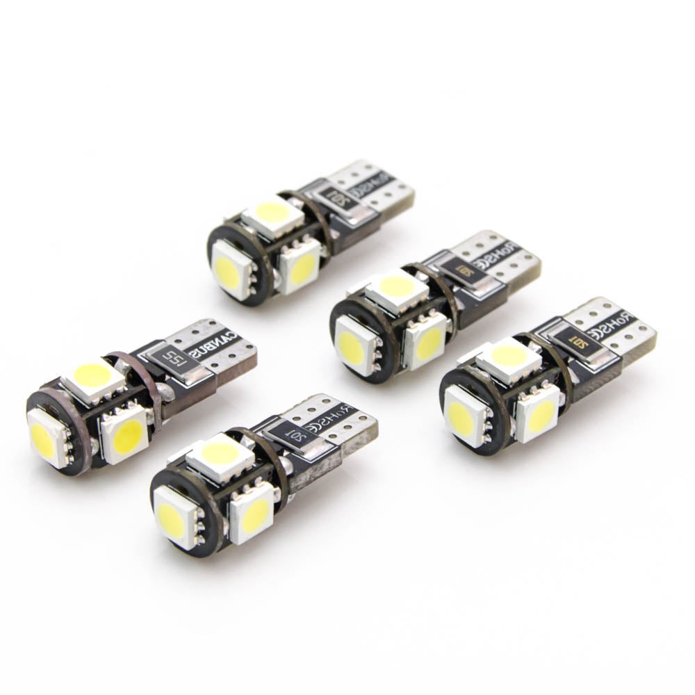 5 Stück W5W T10 5 SMD LED 5050 Canbus Lampe Innenraum - LEDRide