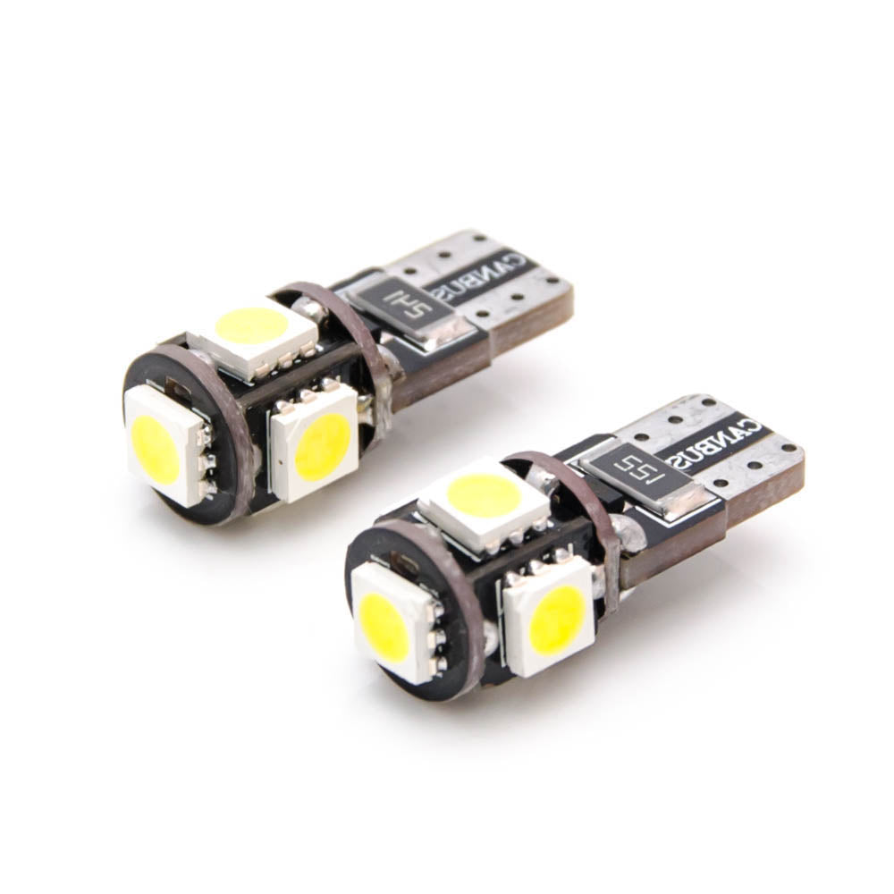 2 Stück W5W T10 5 SMD LED 5050 Canbus Lampe Innenraum - LEDRide