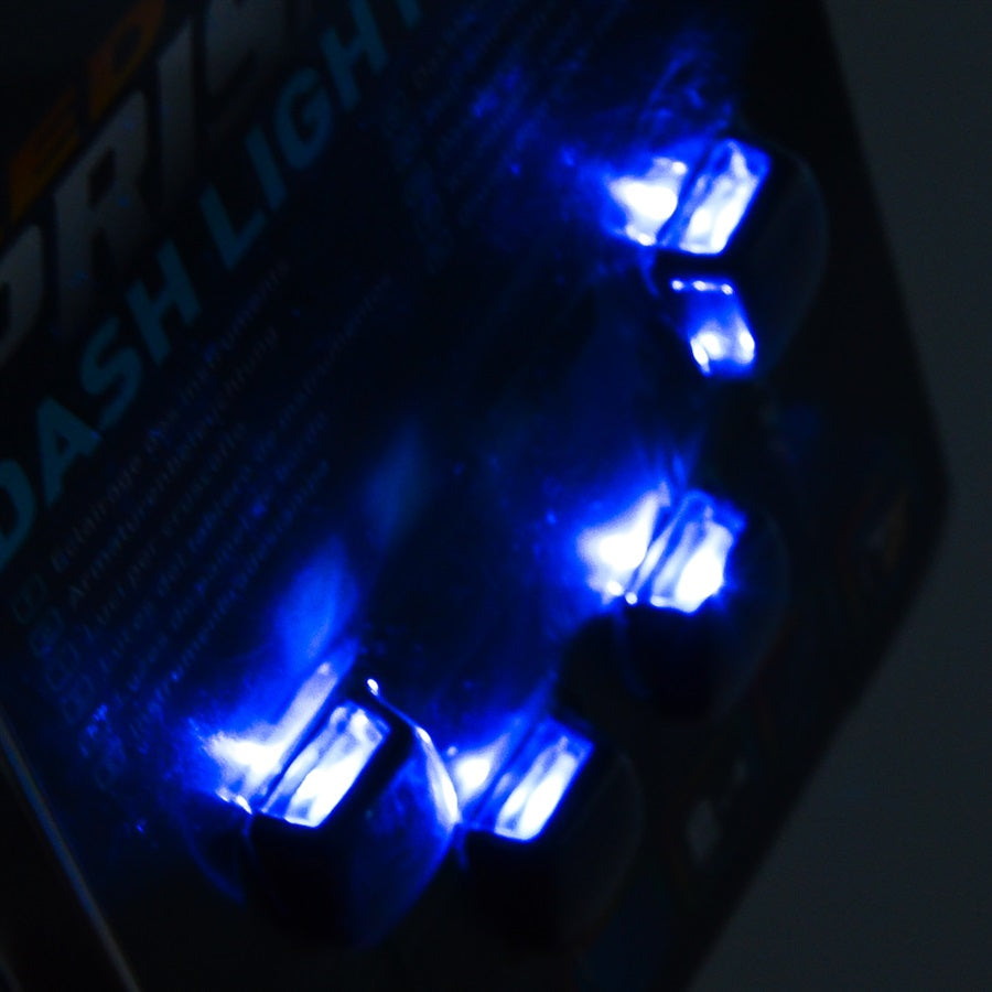4 Stück LED-Armaturenbeleuchtung Leuchten 4 x 1 LED blaue Ausleuchtung 12V - LEDRide