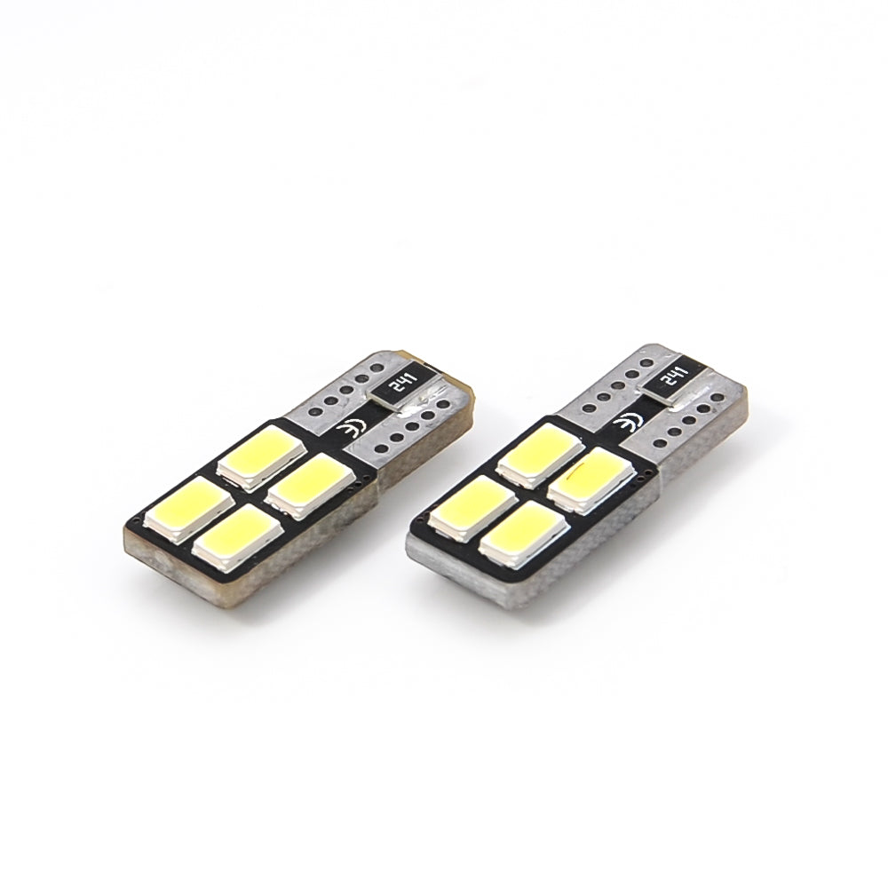 LED Fußraumleuchte 2 Stück Xenon Weiss 4SMD W5W T10 5730 CANBUS Glassockel Lampe - LEDRide