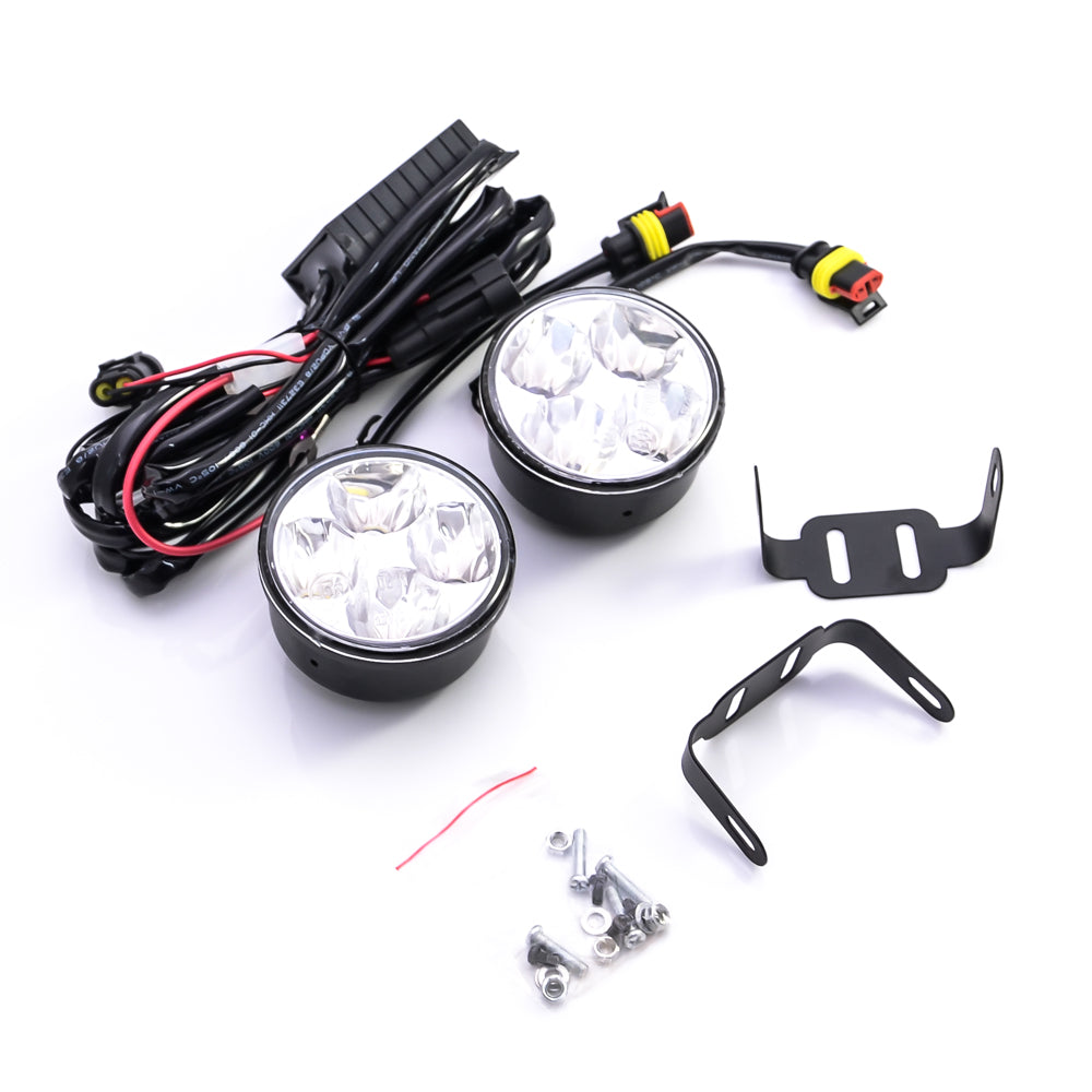 LED Tagfahrlicht 8 SMD rund Ø70mm E-Prüfzeichen R87 DRL 6000K - LEDRide