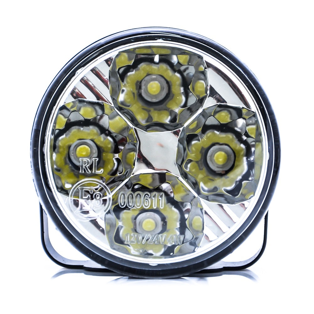 LED Tagfahrlicht 8 SMD rund Ø70mm E-Prüfzeichen R87 DRL 6000K - LEDRide