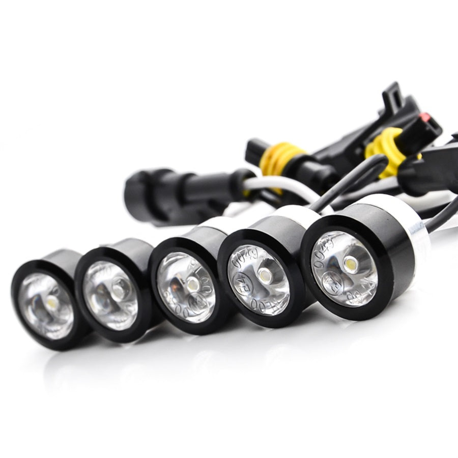 LED Tagfahrlicht Flex 10 SMD E-Prüfzeichen schwarz DRL 6000K 12V - LEDRide