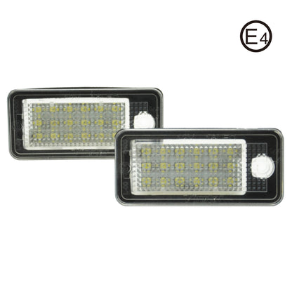LED Kennzeichenbeleuchtung Module Xenon weiss CANBUS Audi A3 A4 A5 A6 A8 Q7 E-Prüfzeichen - LEDRide