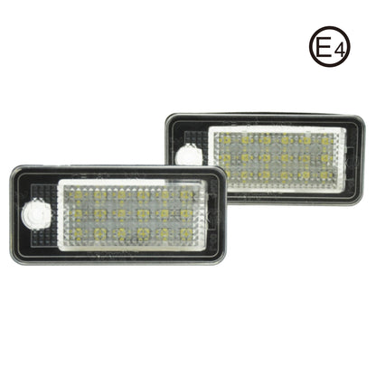 LED Kennzeichenbeleuchtung Module Xenon weiss CANBUS Audi A3 A4 A5 A6 A8 Q7 E-Prüfzeichen - LEDRide