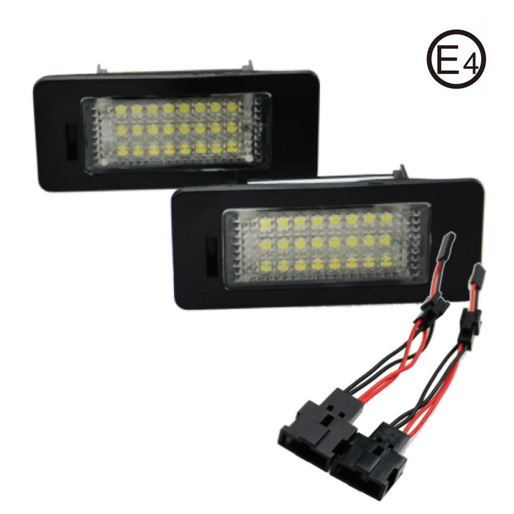 LED Kennzeichenbeleuchtung Module Xenon Audi A1 A4 B8 A5 TT Q3 Q5 mit Zulassung - LEDRide