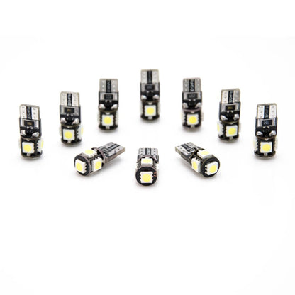10 Stück W5W T10 5 SMD LED 5050 Canbus Lampe Innenraum - LEDRide