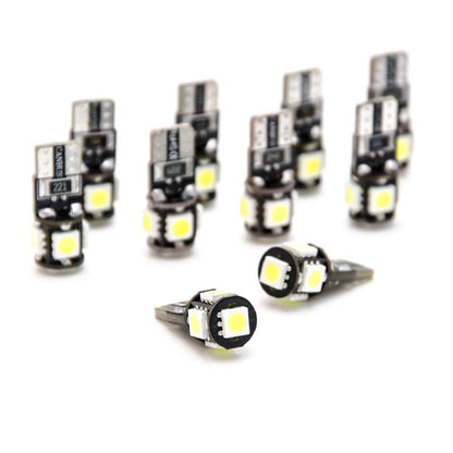 10 Stück W5W T10 5 SMD LED 5050 Canbus Lampe Innenraum - LEDRide