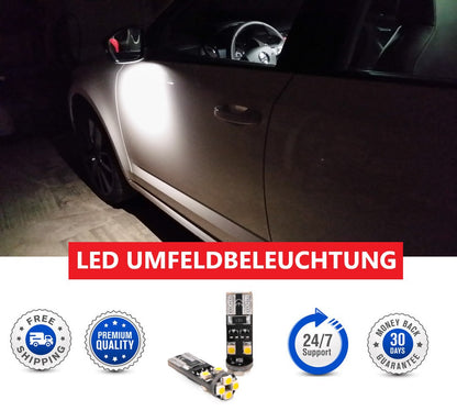 2x LED Umfeldbeleuchtung 8SMD 12vW5W für VW TIGUAN (5N_)