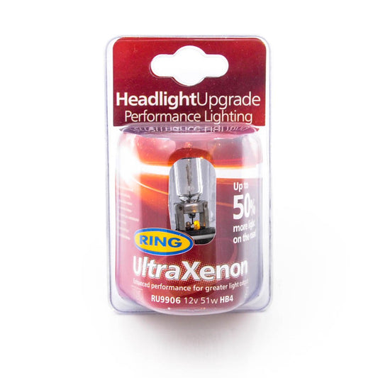 UltraXenon HB4 P22d 51W 12V Premium +50% Halogen Lampe E-Prüfzeichen - LEDRide