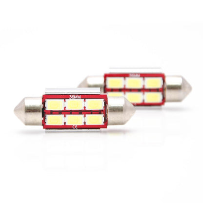 2x 6SMD LED Kennzeichenbeleuchtung 12V Soffitte 36mm  MERCEDES-BENZ E-KLASSE W210
