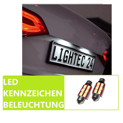2x 6SMD LED Kennzeichenbeleuchtung 12V Soffitte 36mm für BMW 3 Touring E91