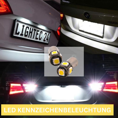 2x 5SMD LED-nummerskiltlys T4W AUDI 80 B4 Avant (8C5)